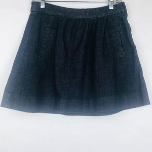 J. Crew Tulip Blue Jean Mini Skirt